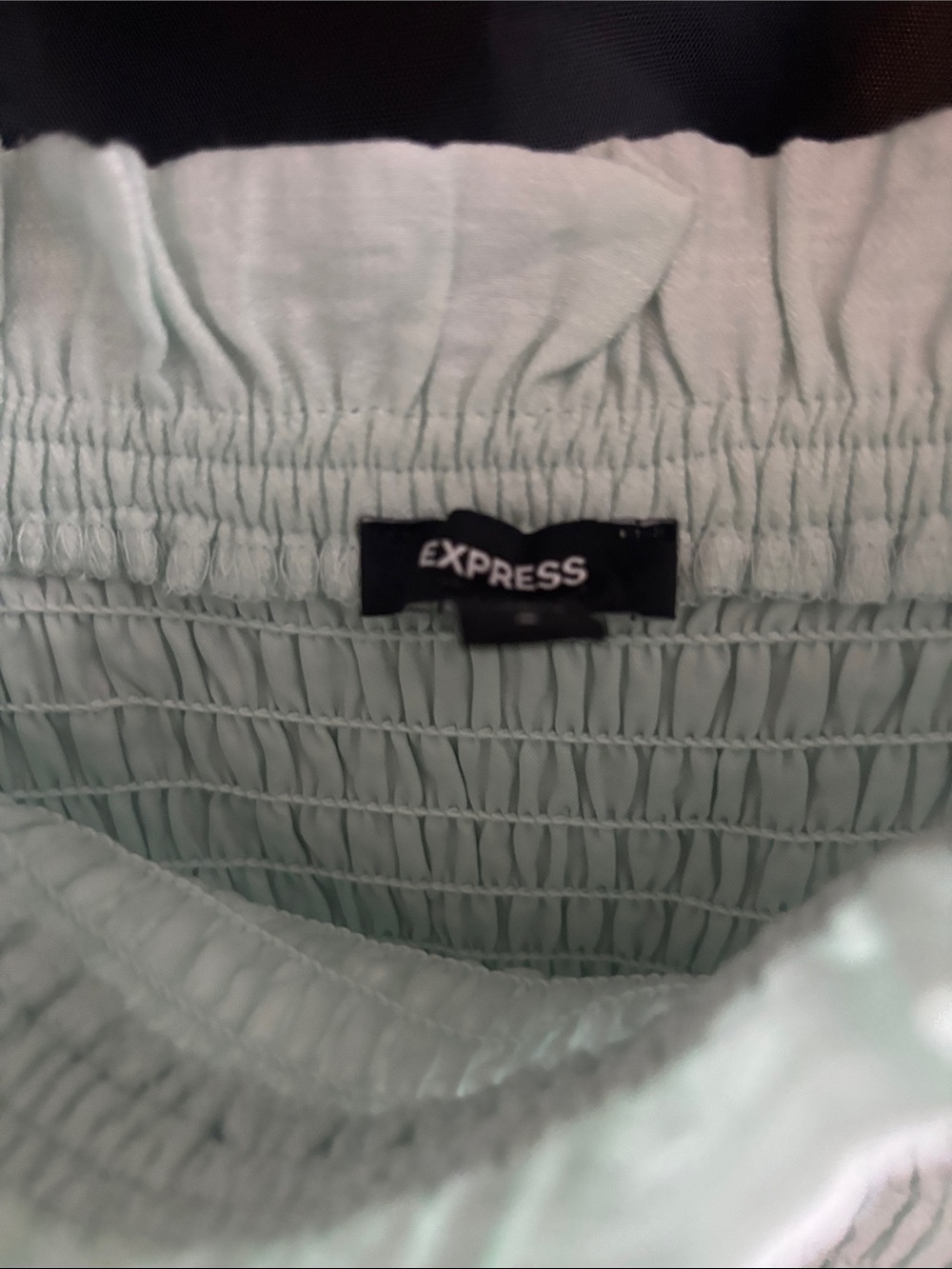 Express Smocked Maxi Dress in Light Mint - Picture 3 of 3